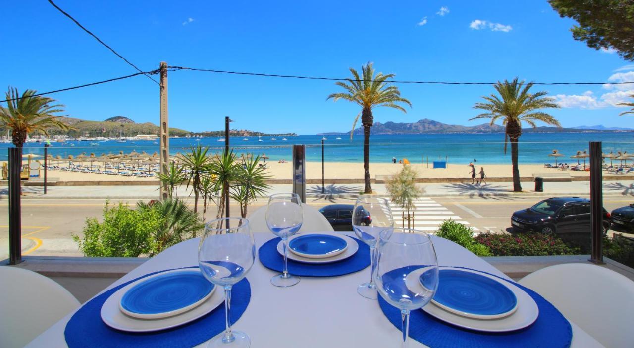 Family Seafront Apt Fantastic Seaview Pollenca Exterior photo